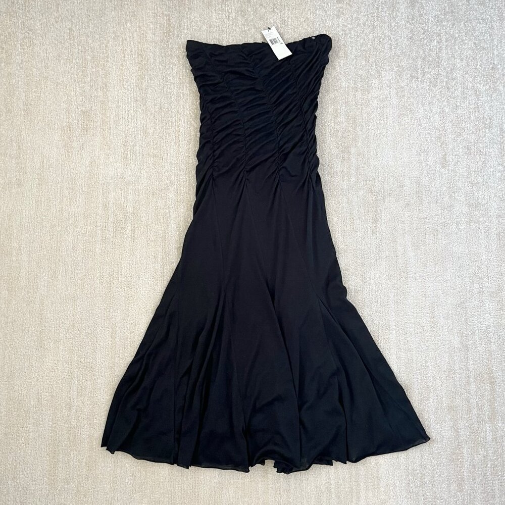 NWT DKNY Black Strapless Fairy Cotton Dress M